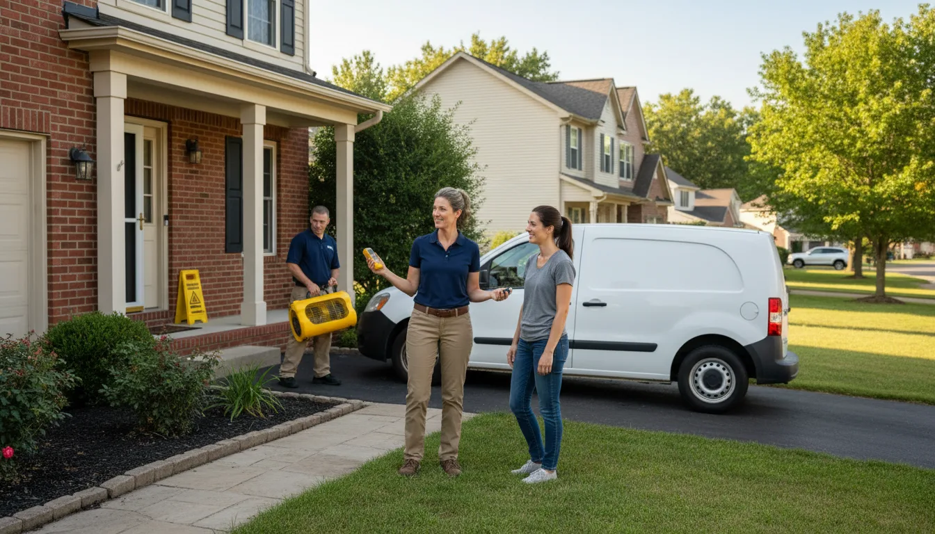 Residential water damage restoration in Onyx, CA